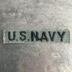 U.S. NAVY embroidered tape patch - vintage